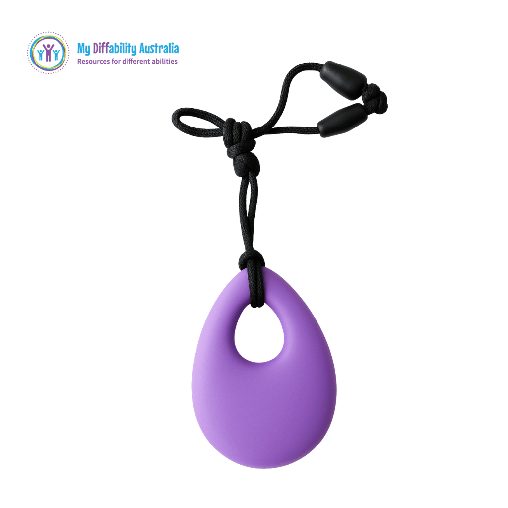 Purple Tear Drop Necklace