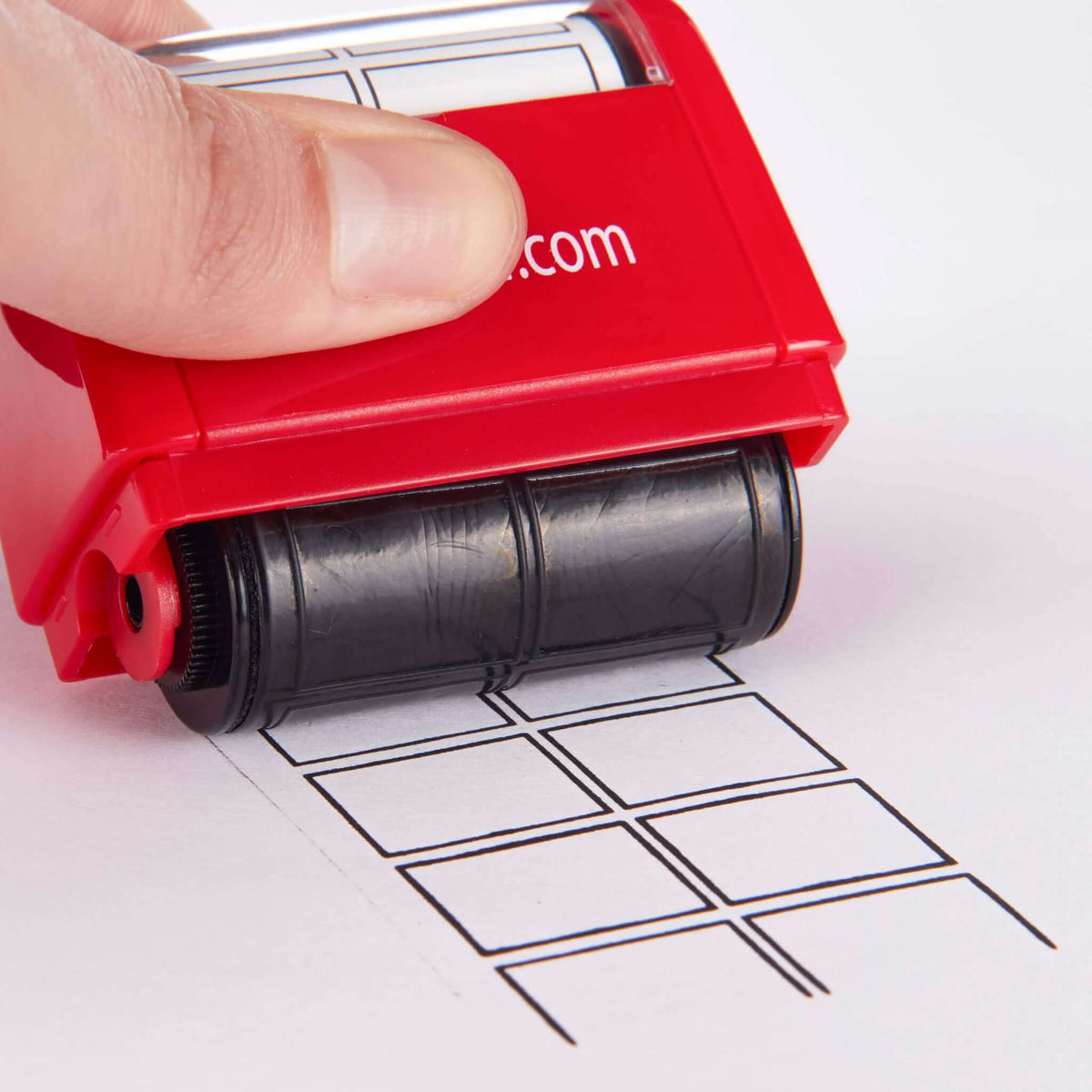 Side View LegiLiner Self Inking Teacher Stamp LegiBoxes OT Math and Handwriting Letter Boxes Roller Stamp