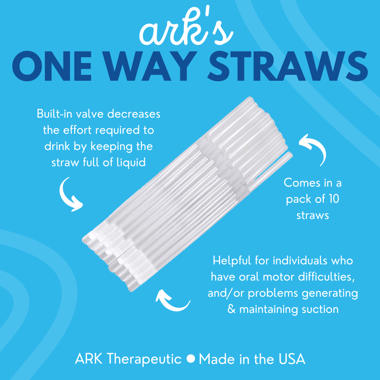 One Way Straw Features