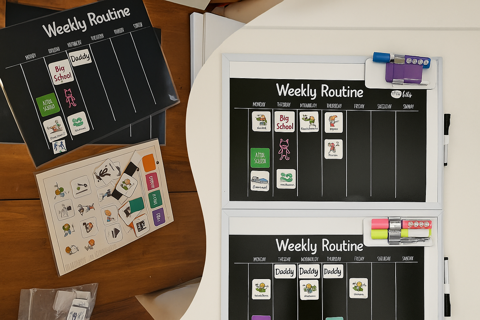Creating a 2 Week Visual Calendar I Helpful Tool for Big Life Changes