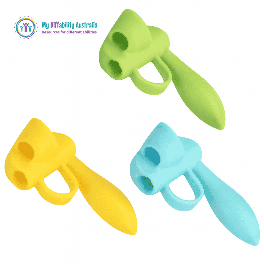3 Different Colours of 5 Finger Pencil Grip