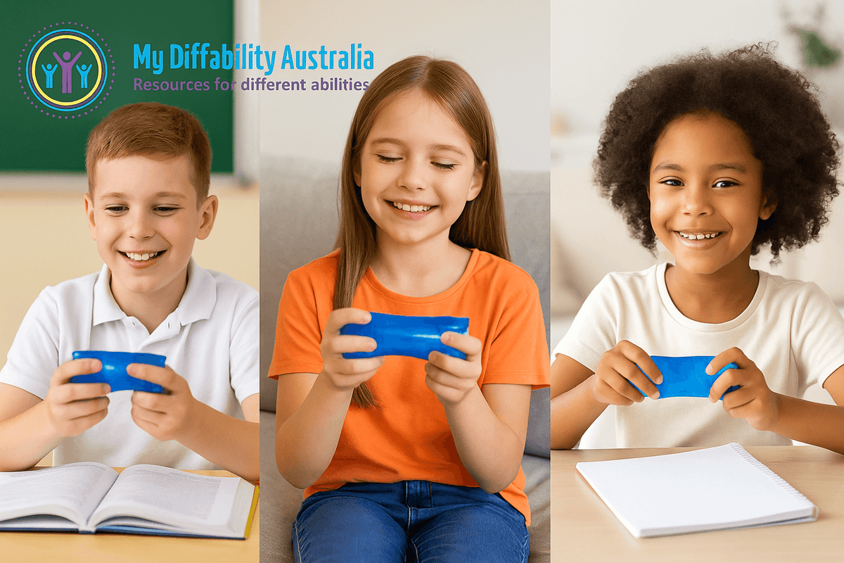 3 Kids Holding Water Snake Fidget Toy