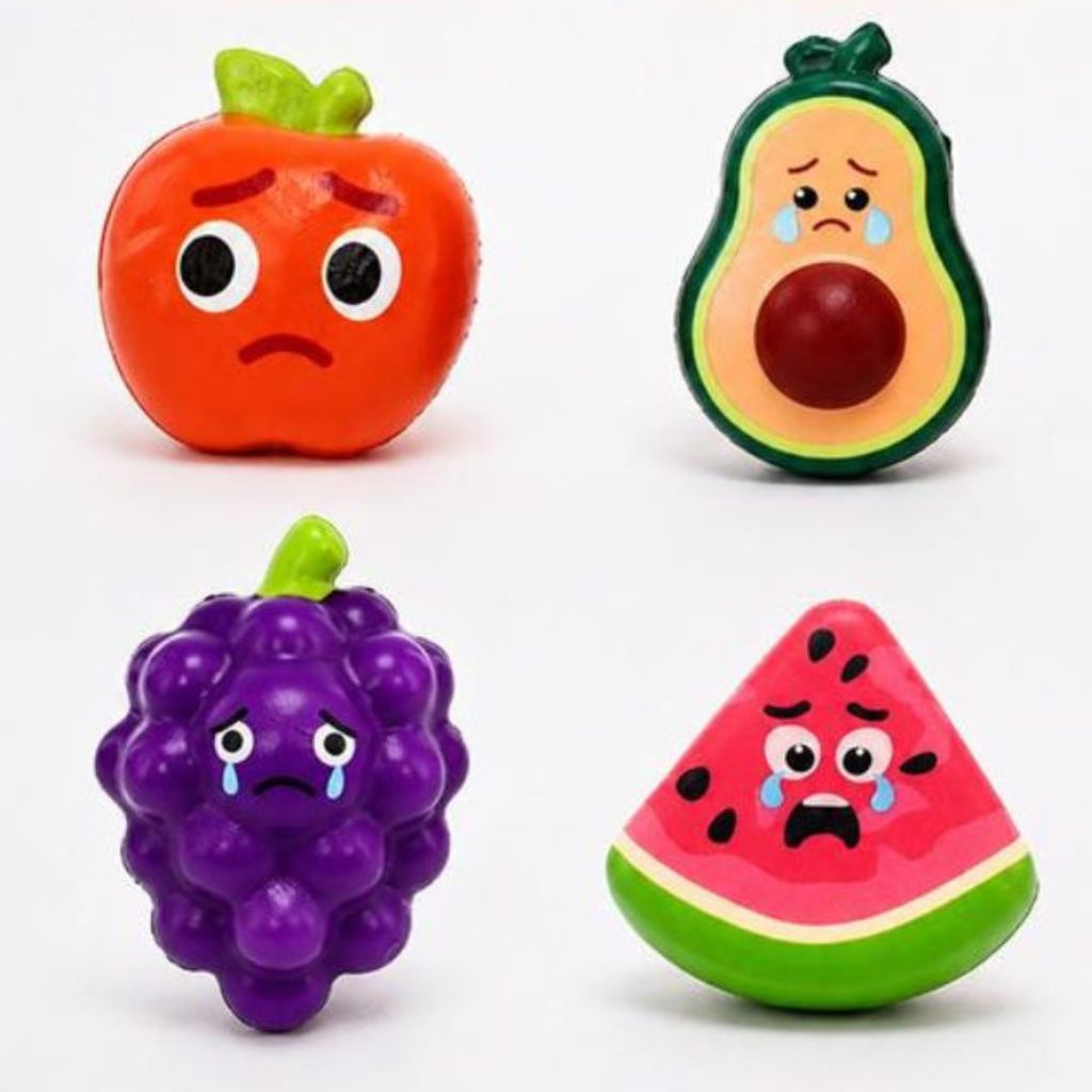 4 pack Fruity Feelings Squeezy Squishies