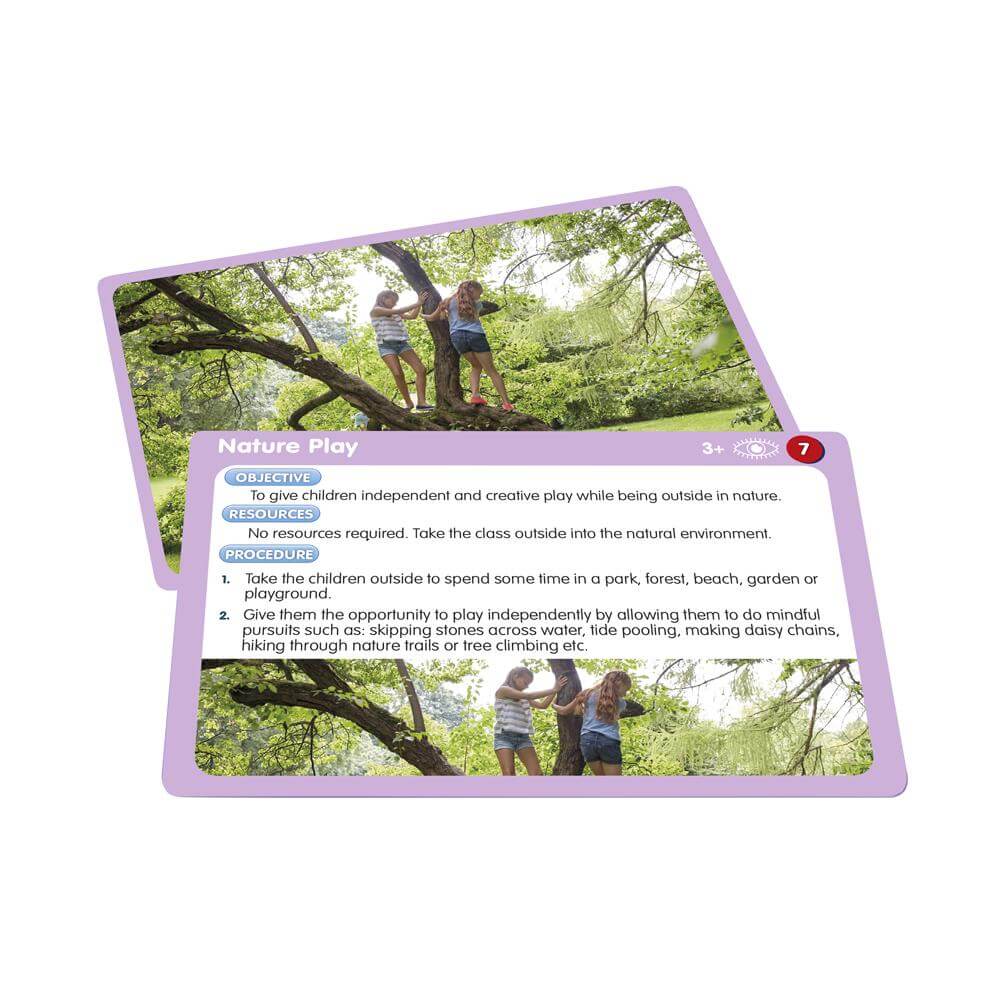 50 Mindfulness Activities Showing Cards