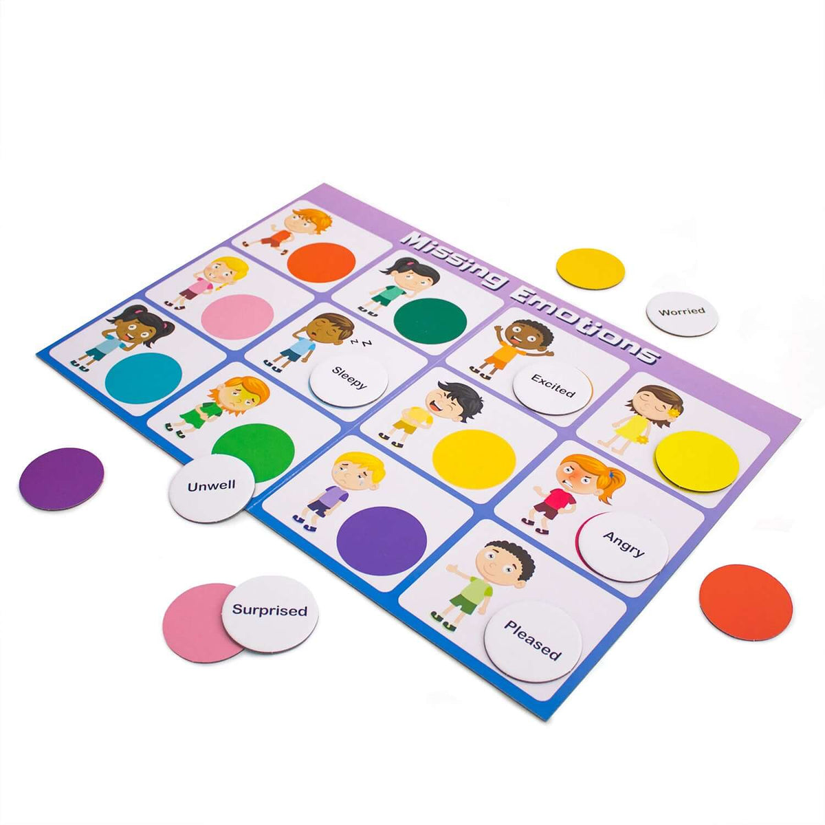 6 Social Skills Games Showing Missing Emotions Board