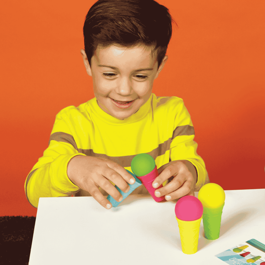 A young boy playing Go Go Gelato