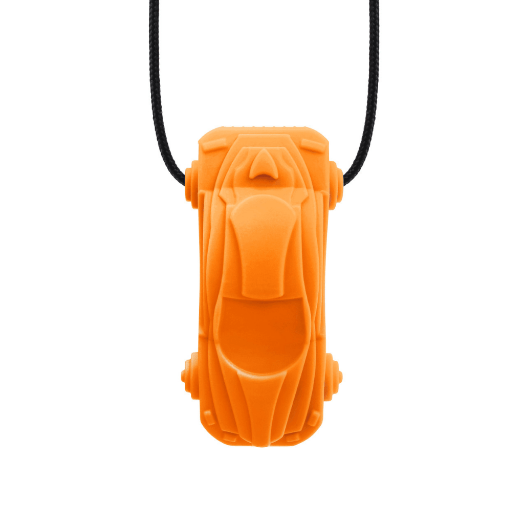 ARK Racecar Chew Necklace Orange