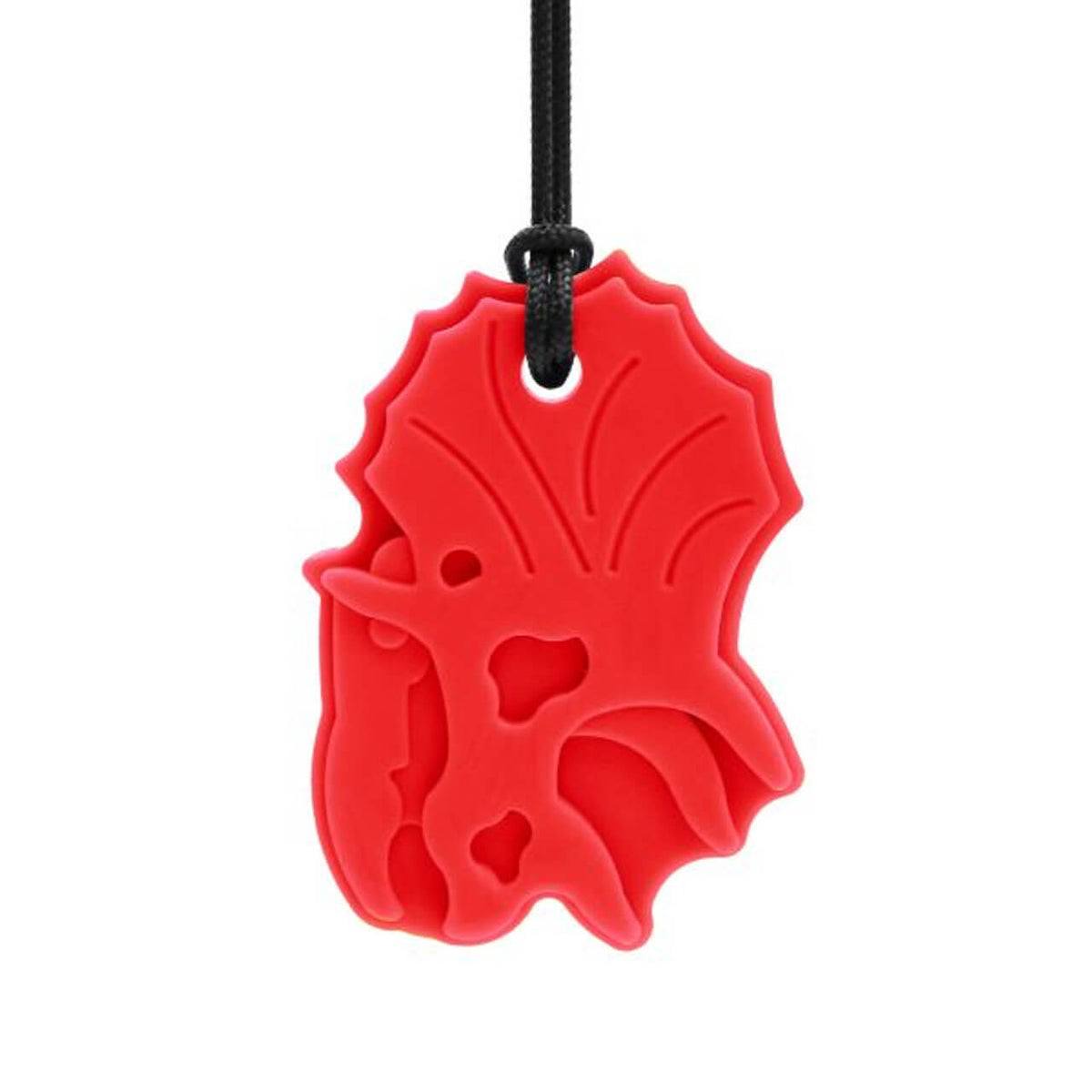 ARK Triceratops Dinosaur Chew Necklace Red