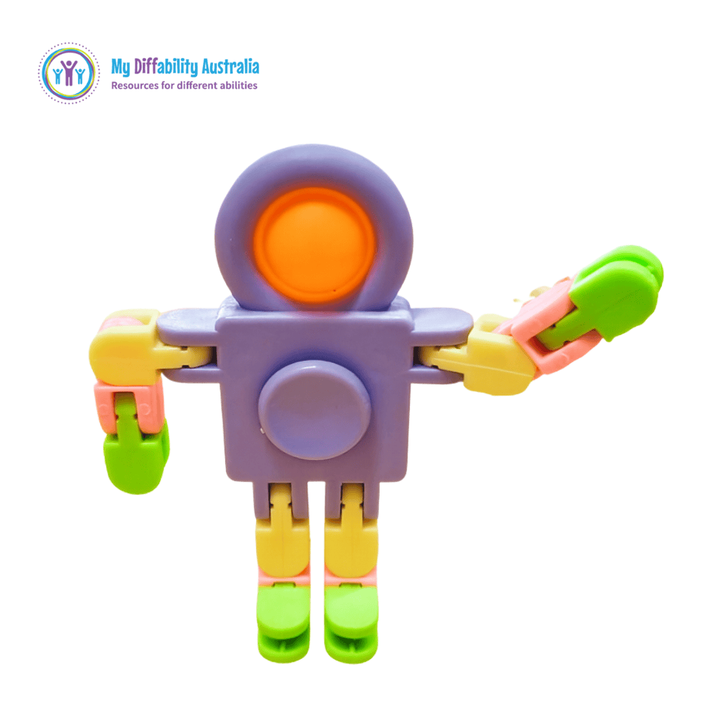 Actual Product Photo of Fidget Robot in white background