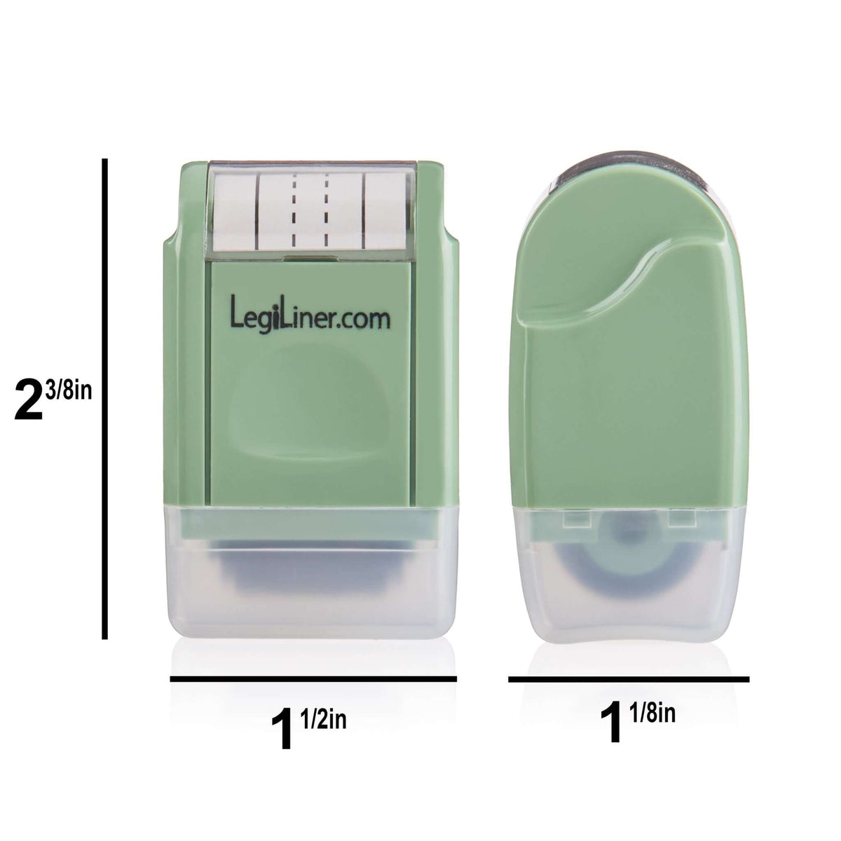 Actual Size of LegiLiner Self Inking Teacher Stamp 18mm Dotted