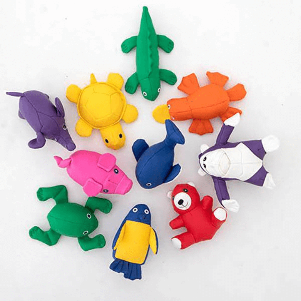 Animal Stuffs Included in the Animal Bean Bag Kit