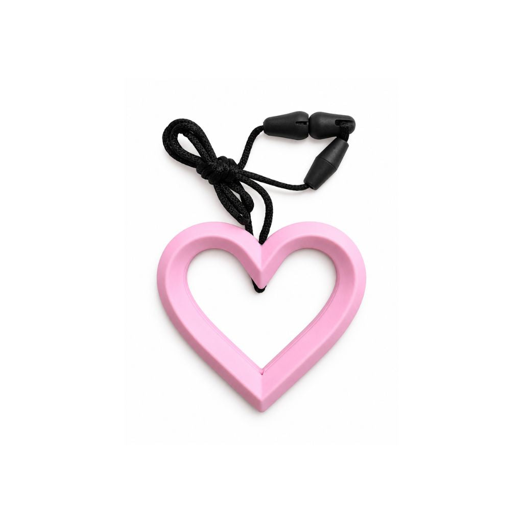 Baby Pink Heart Shaped Chewable Pendant