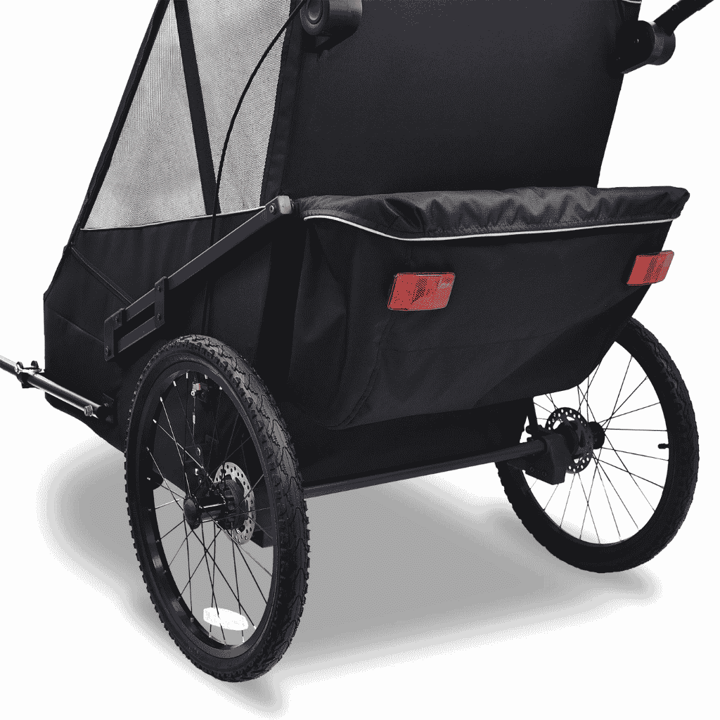 Back View Zoom In Wike Special Needs Extra Large Bike Trailer