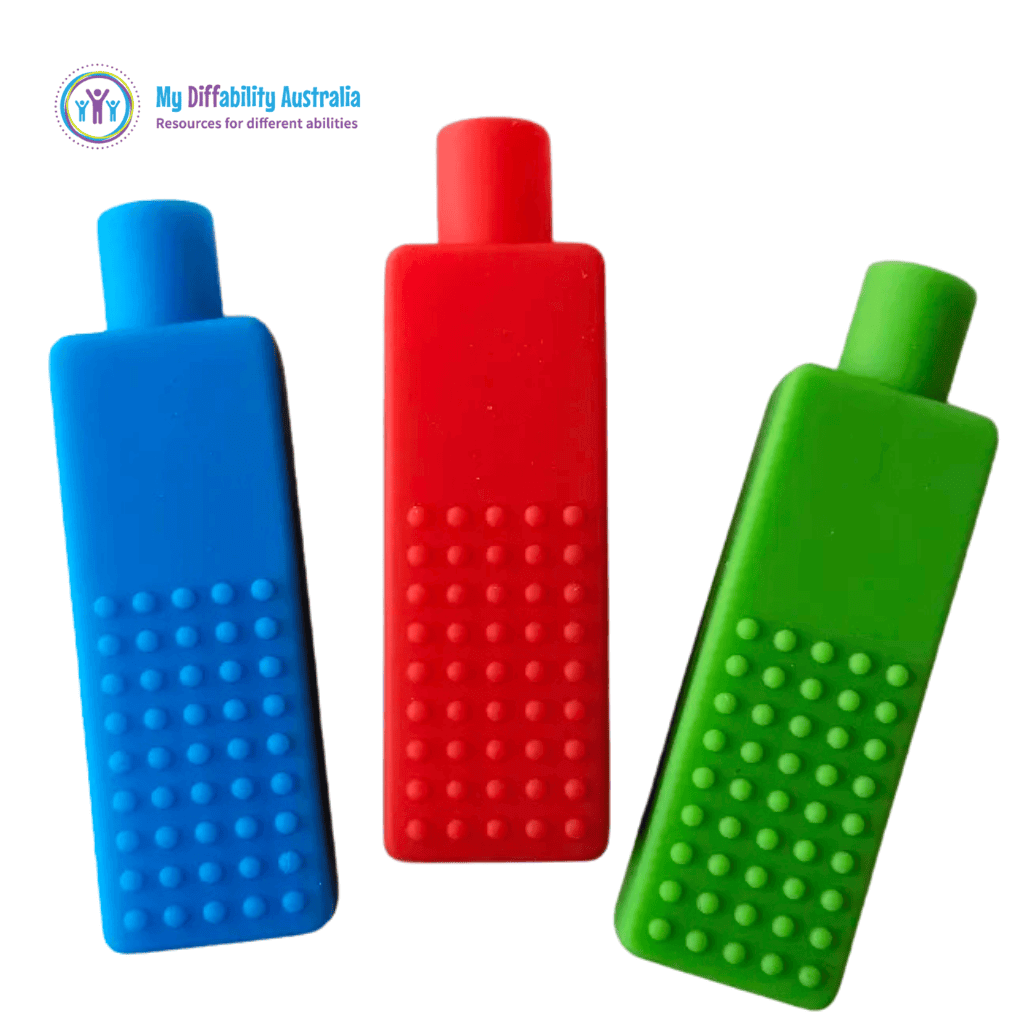 Back of Chewable Block Pencil Topper