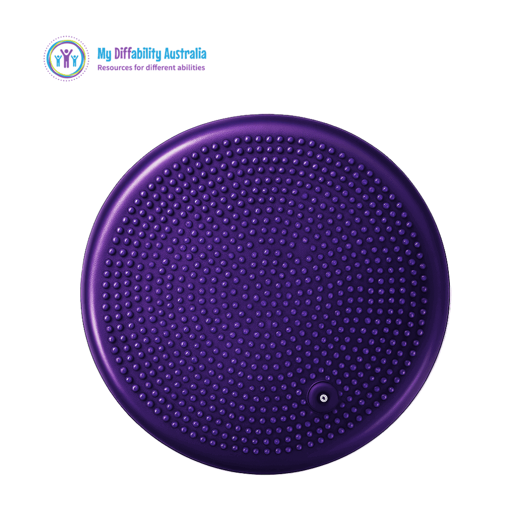 Back of Wobble Cushion purple