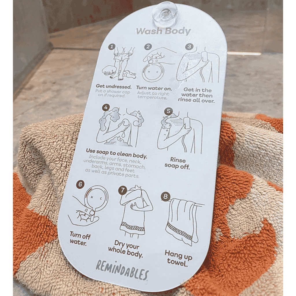 Bathing Helper double sided visual steps helper