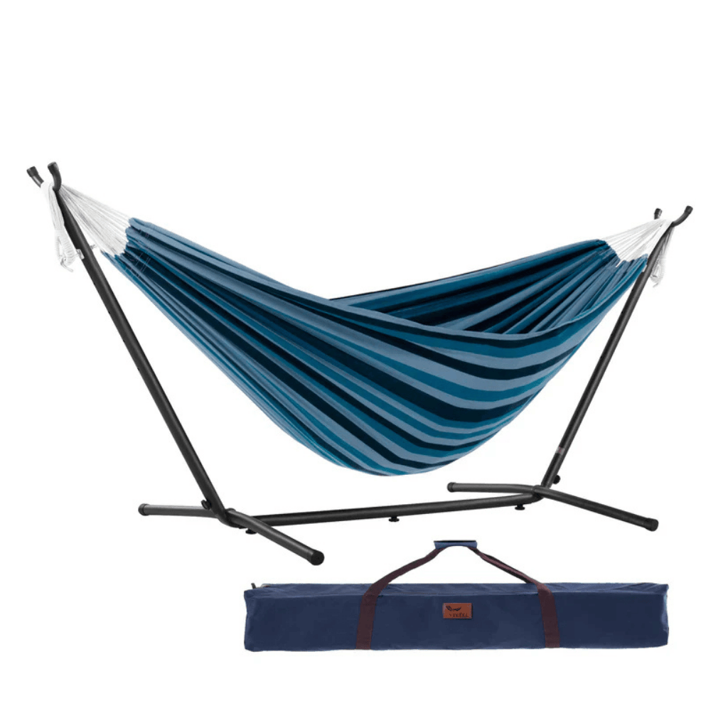 Blue Lagoon Double Hammock with Stand