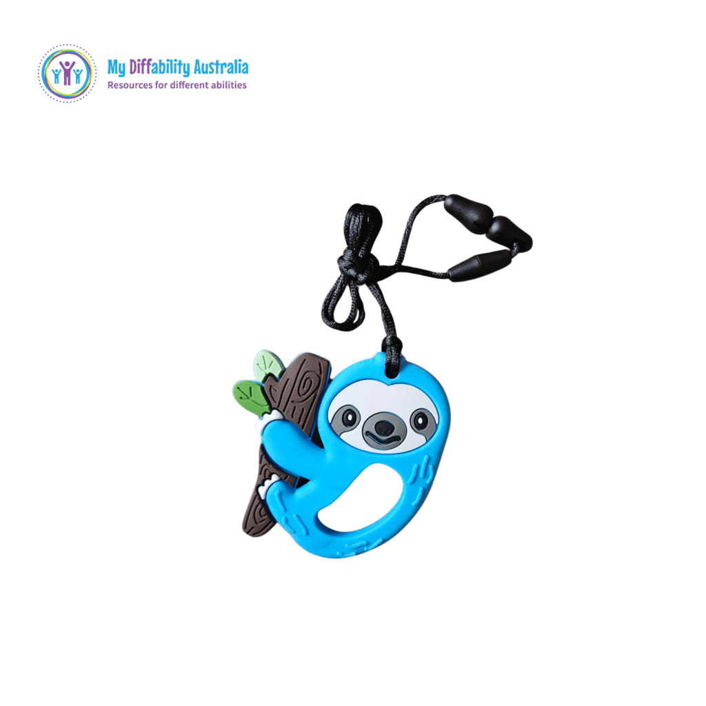 Blue Sloth part of Sensory Chew Variety Pack Set of 6 Blue Chew Tools