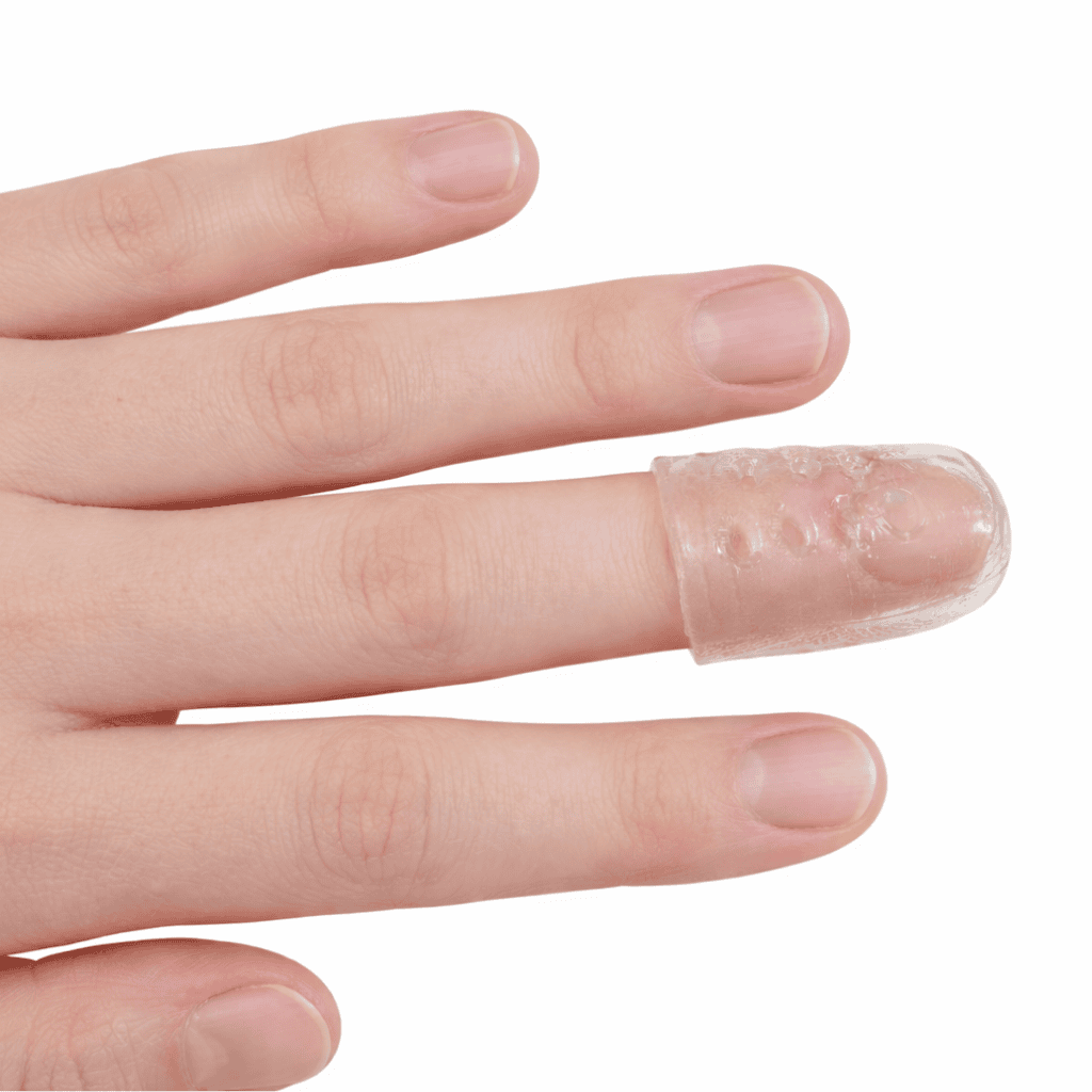 clear finger or toe protectors set of 10 picking supports