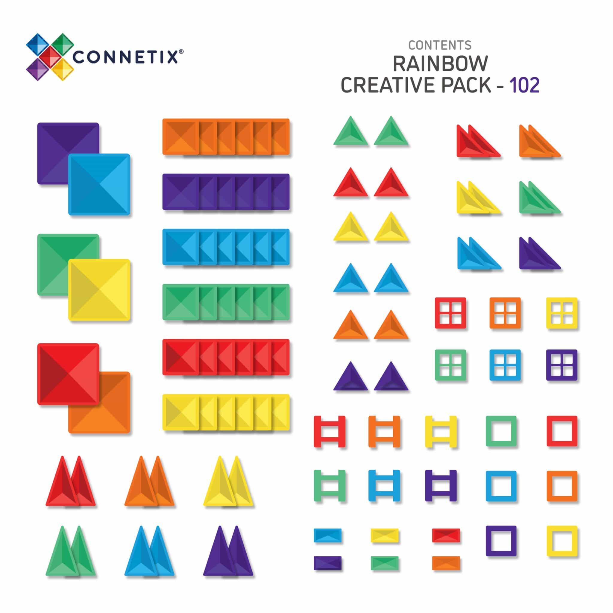 Connetix Tiles PASTEL 120 Piece Creative Pack