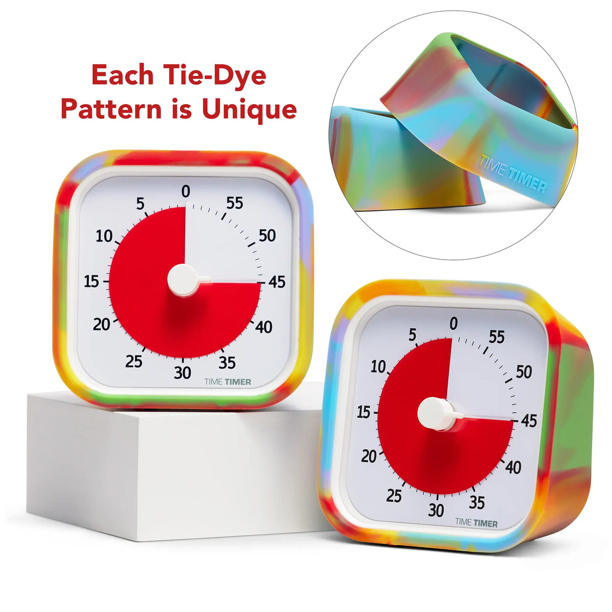 Different Angles of Time Timer MOD Special Edition Tie Dye