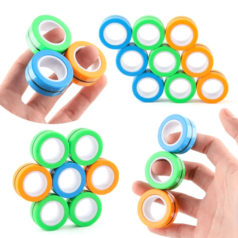 Different Angles of Magnetic Fidget Rings