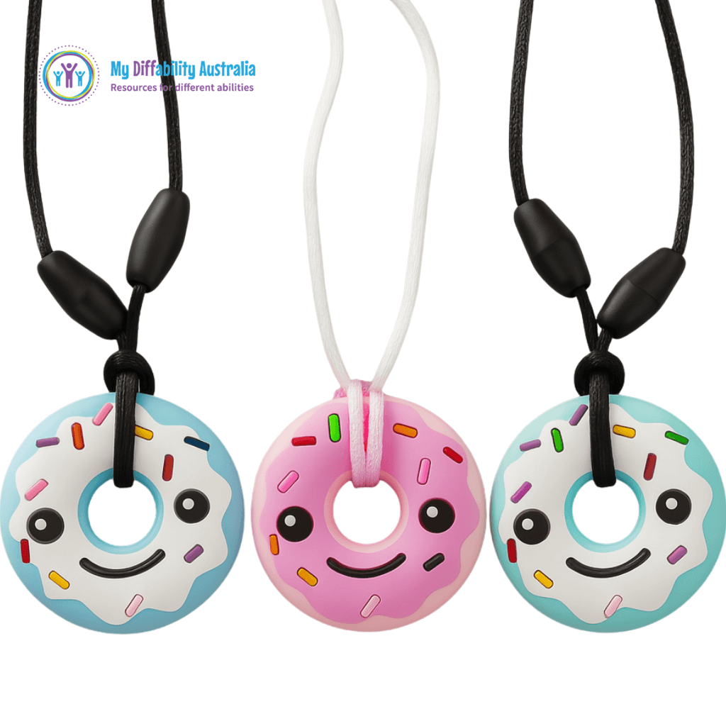 Different Colours of Chewy Donut Pendants