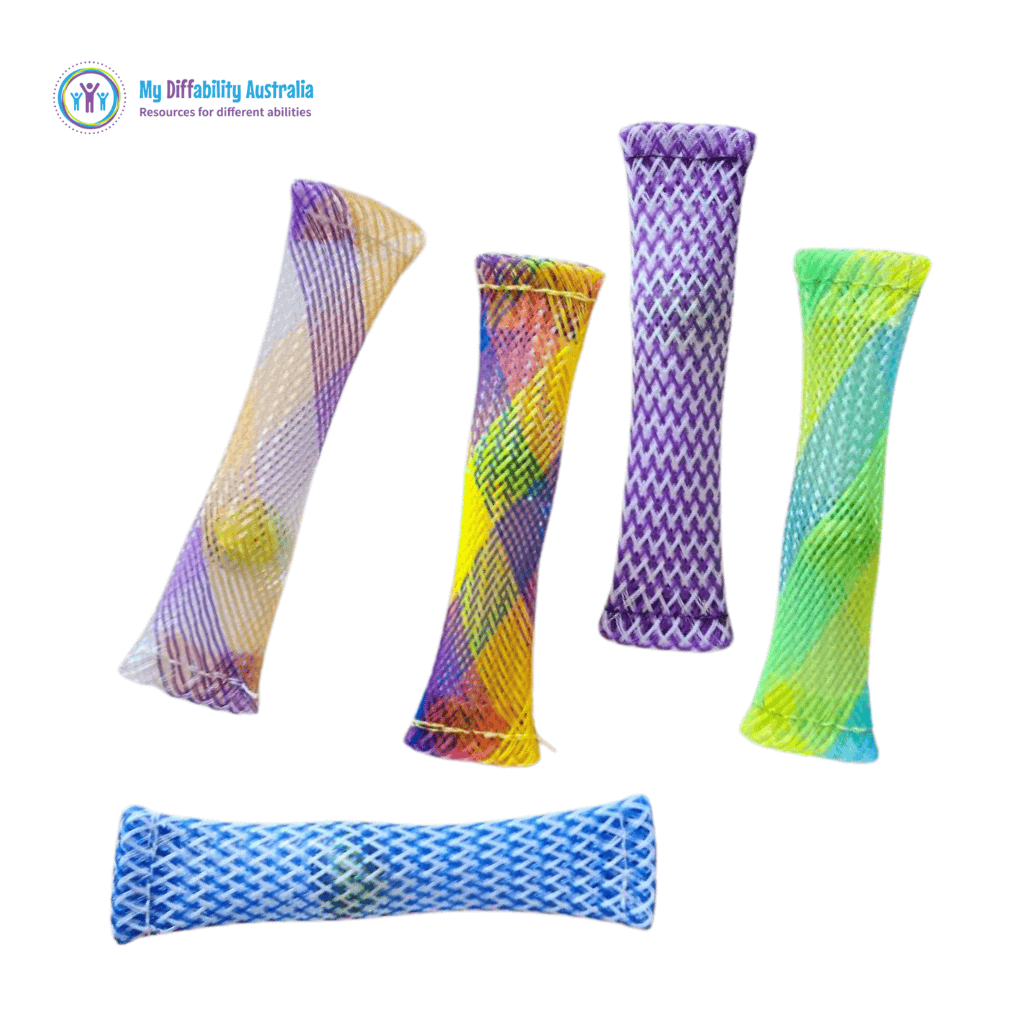 Different Colours of Colourful Marble Mesh Fidget Toy
