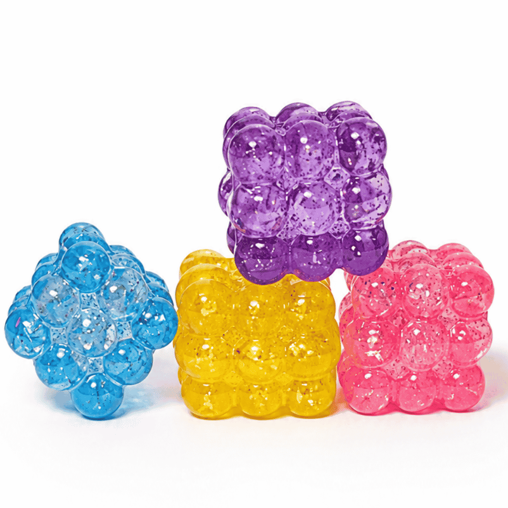 Different Colours of Glitter Bubble