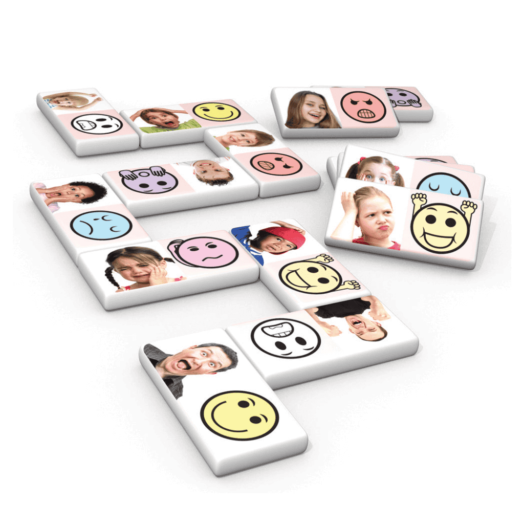 Different Dominoes featuring different emotions