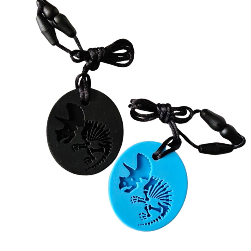 Dinosaur Fossil Chew Necklace