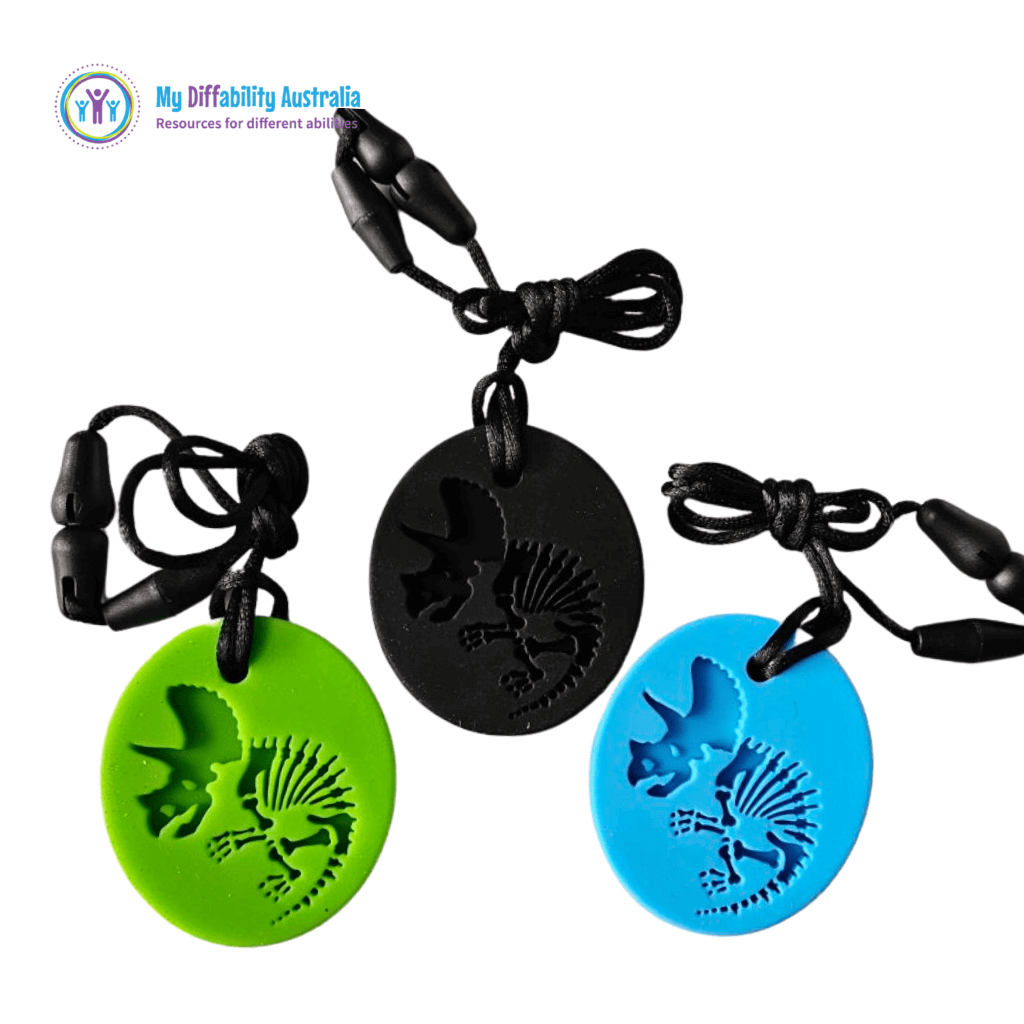 Dinosaur Fossil Chew Necklace