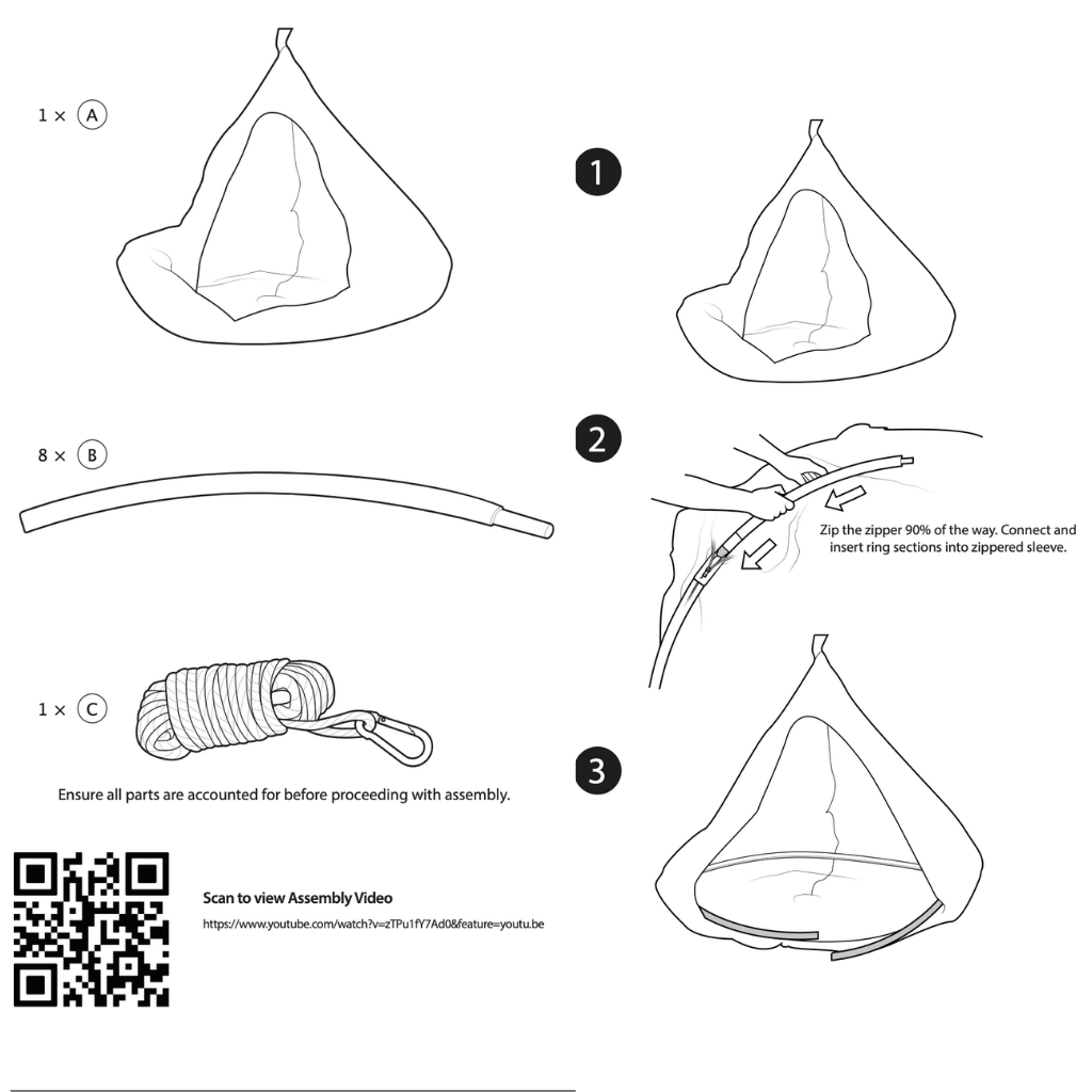 Double Cacoon Asseembly Instruction page 1