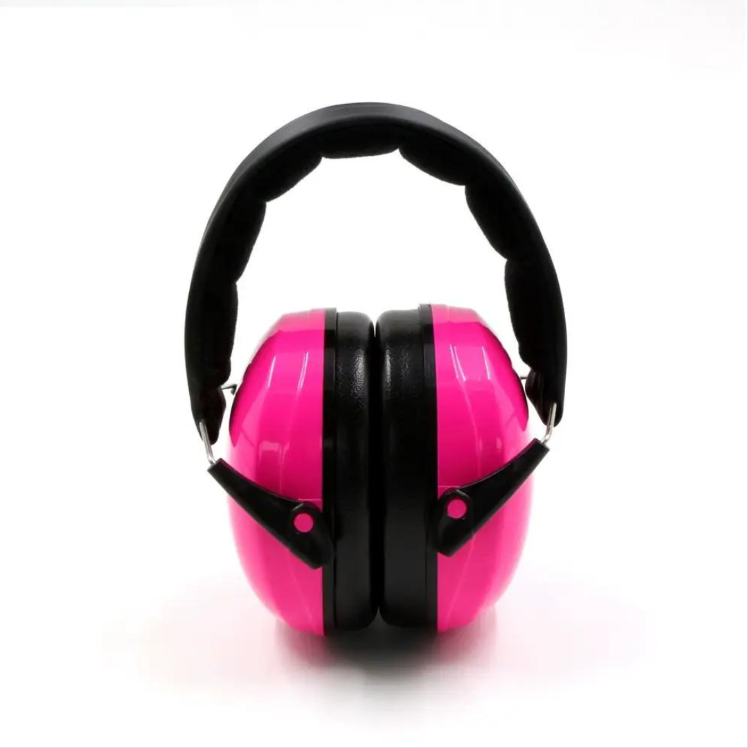 Ear Defender EarMuffs Hot Pink Front View