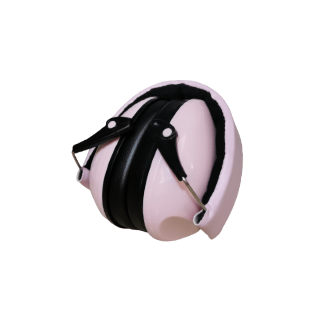 Ear Defender Ear Muffs Light Pink Folded