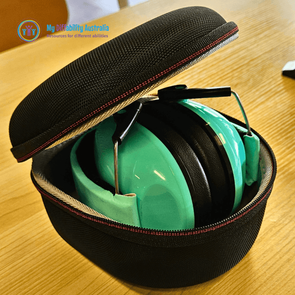 Hard Carry Case for Noise Reduction Ear Muffs - My Diffability Australia