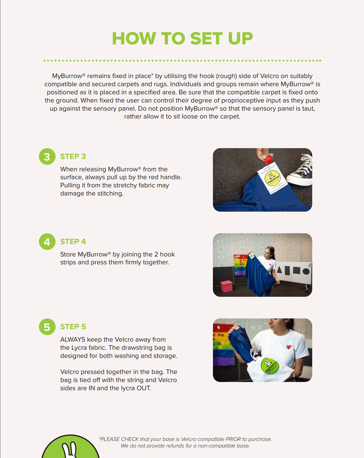 Easy Care Washing Instruction Page 4