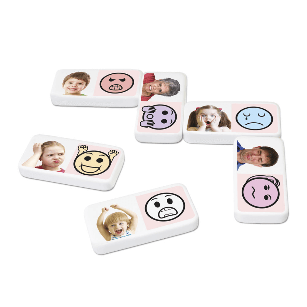 Emotions Dominoes showing different emotions