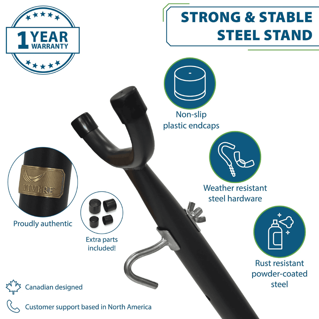 Featues of the Stand included in the Double Hammock with Stand