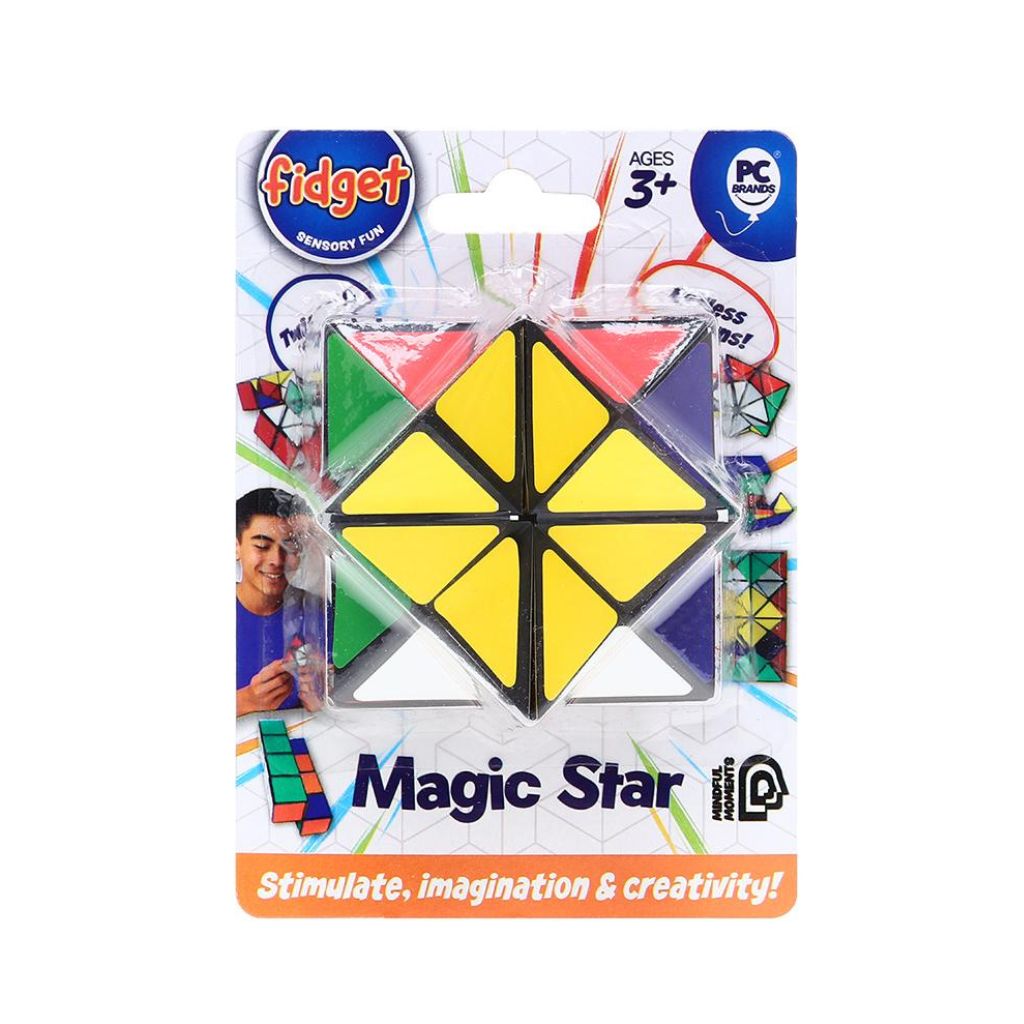 Fidget Magic Star showing packaging