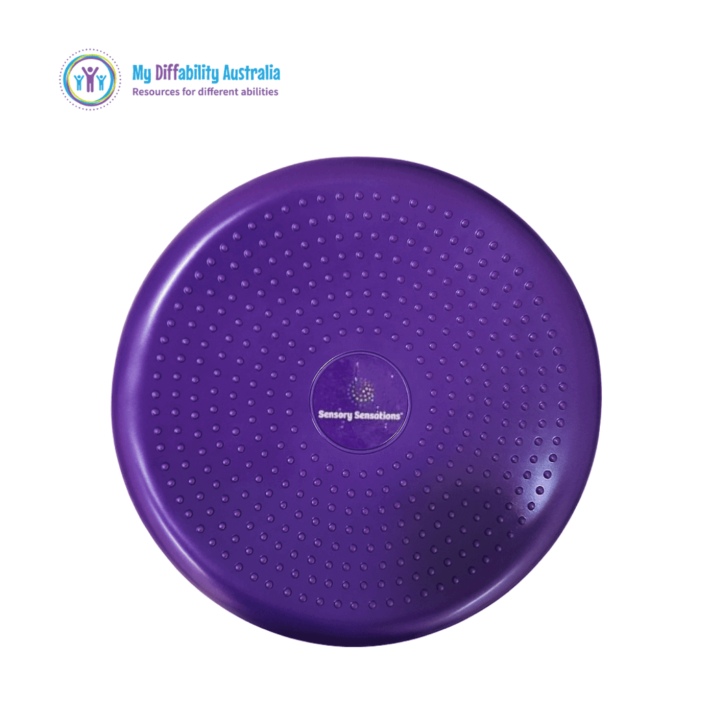 Front of Wobble Cushion purple