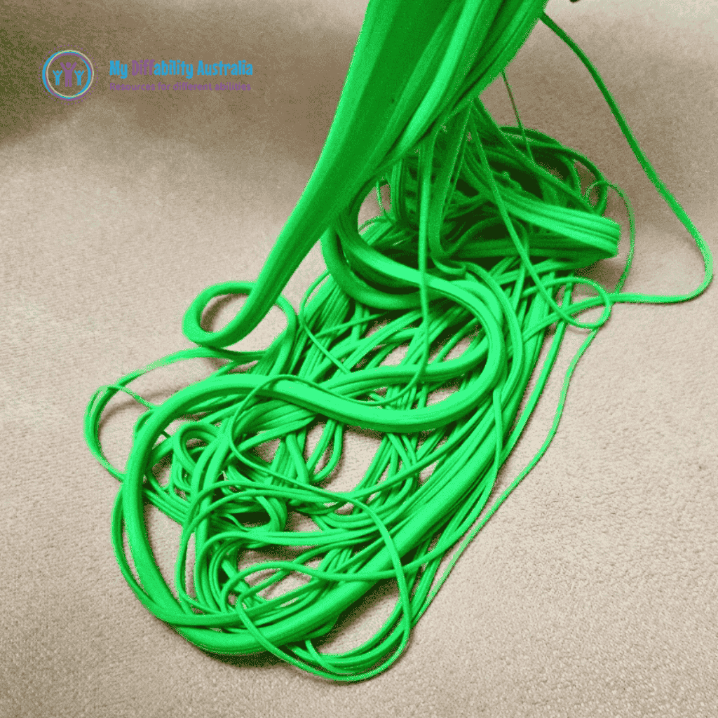 Green Colour Spaghetti Putty