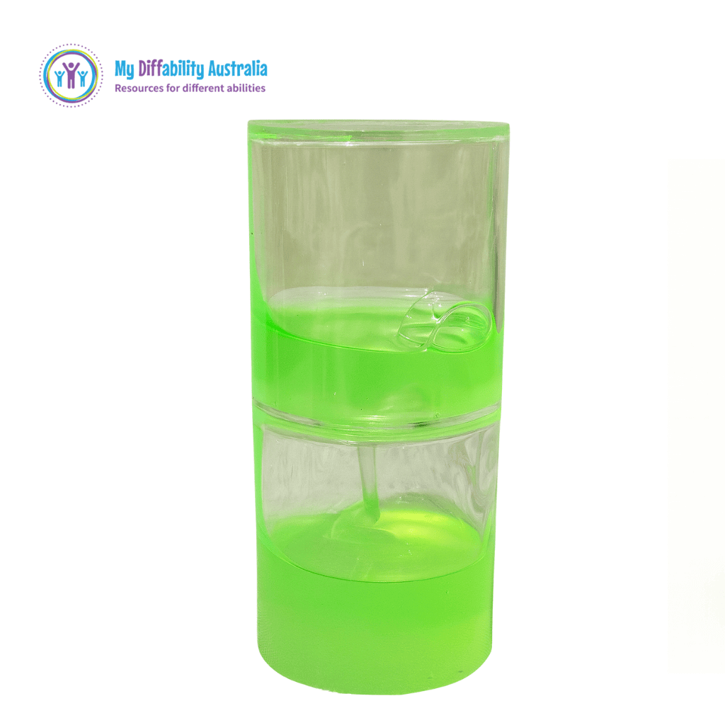 Green Sensory Ooze Tube Photo with white background
