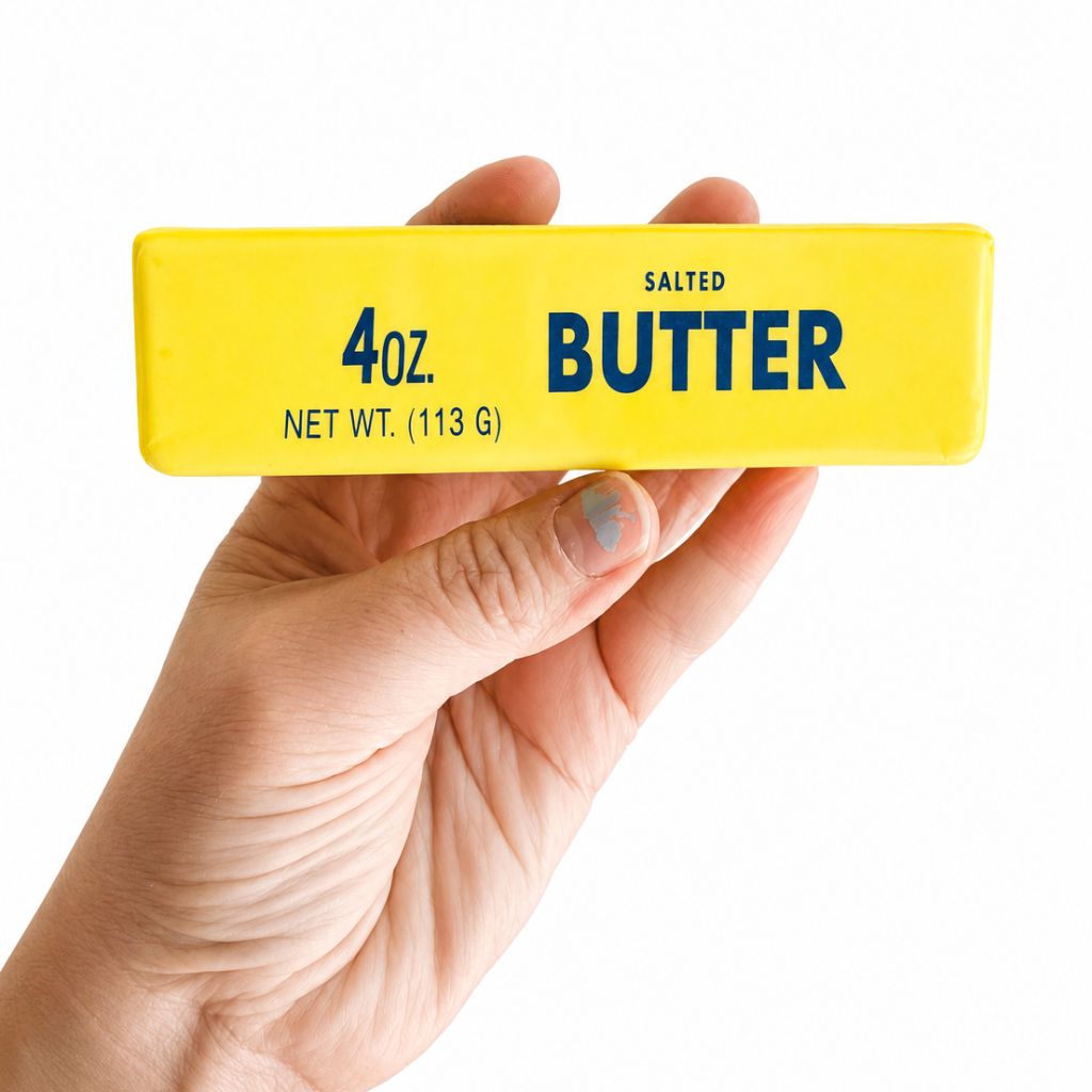 Hand Holding Butter Sticks Butter Squishy