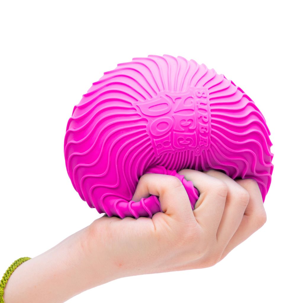 Hand Holding Pink Ripples Super Nee Doh