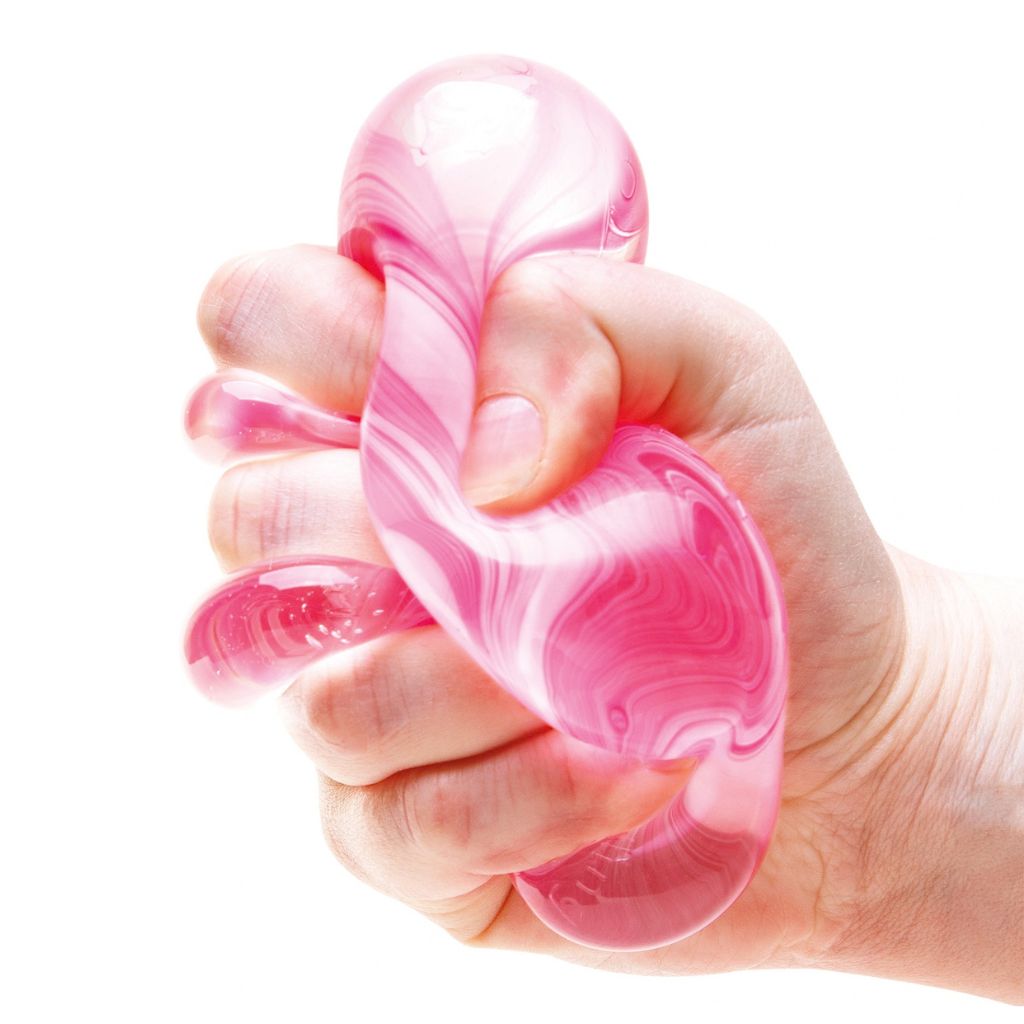 Hand Squishing Candy Swirl Nice Cube Nee-Doh
