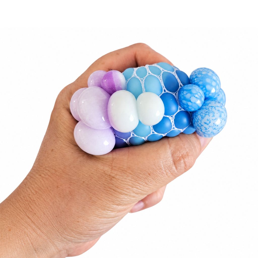 Hand Squishing Squishy Squeeze Mesh Stress Ball