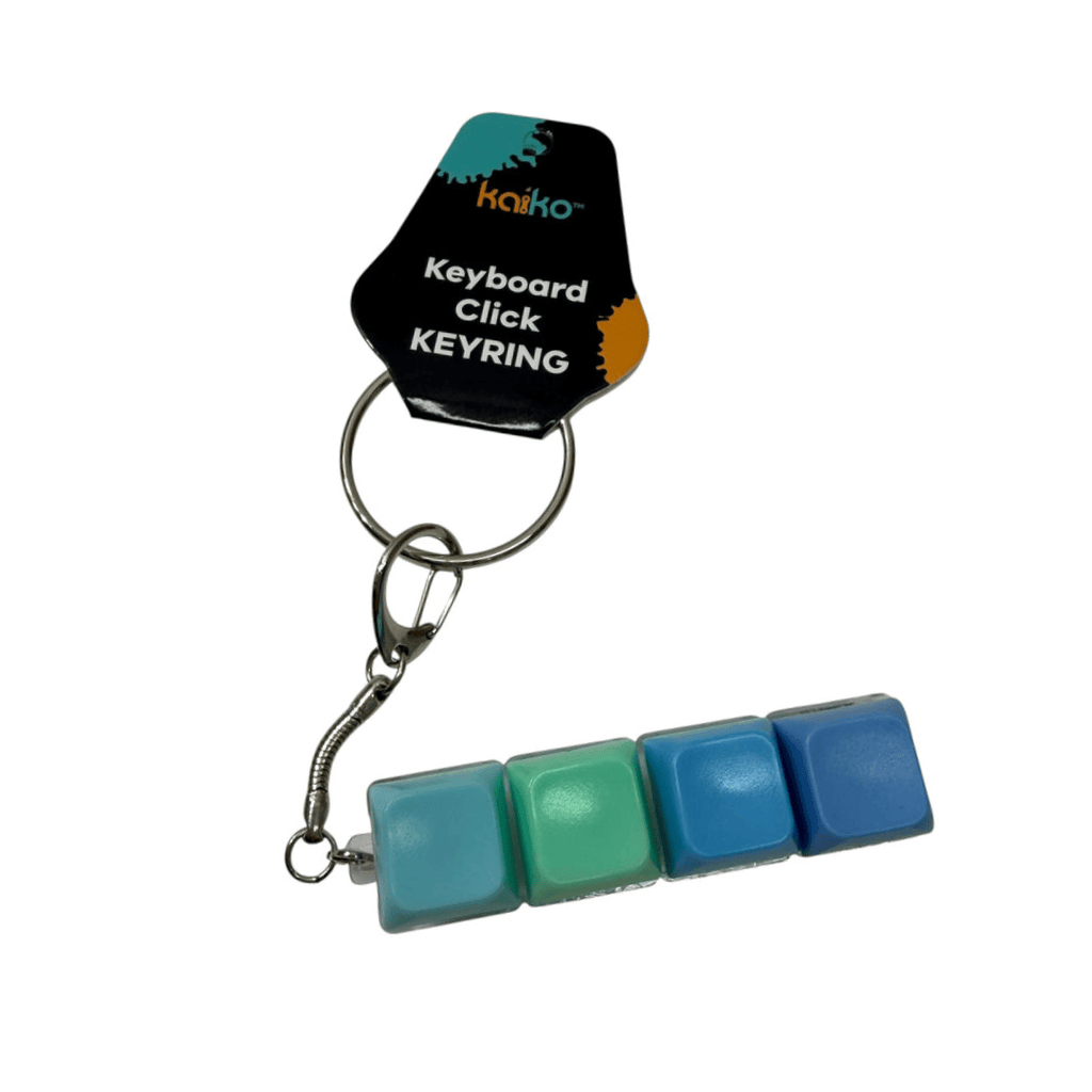 Hang Sell Keyboard Click Fidget on Metal Keychain