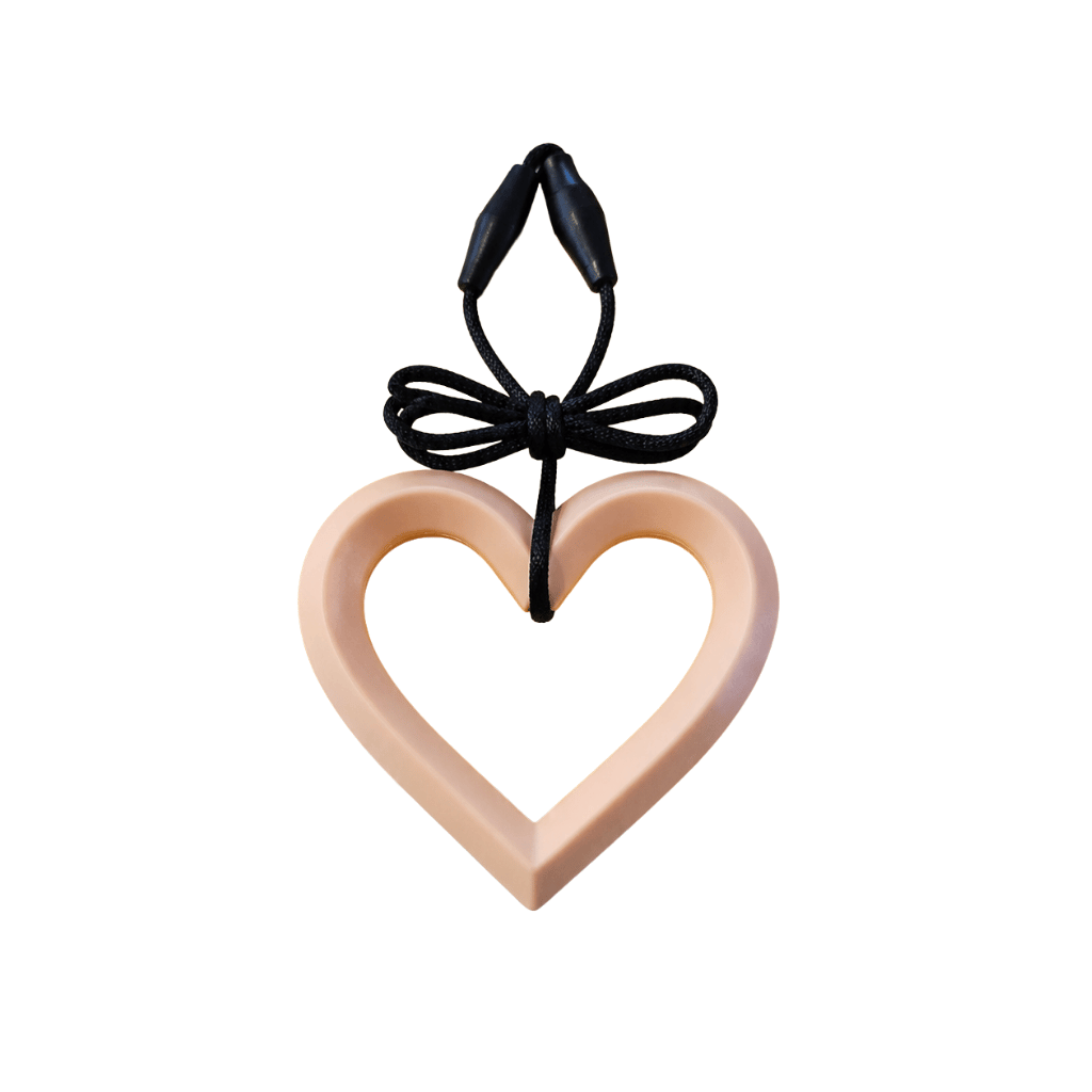 Heart Shaped Chewable Pendant Peachy