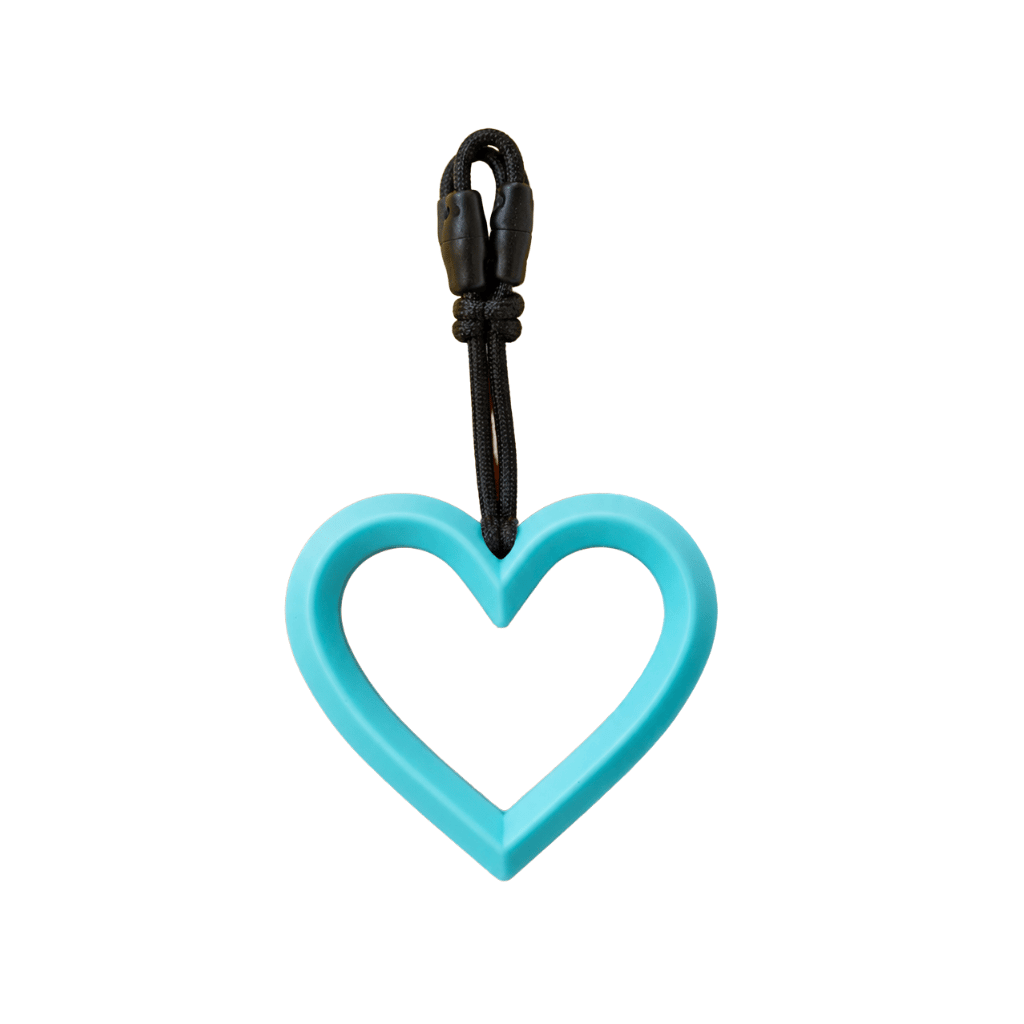 Heart Shaped Chewable Pendant Torquise